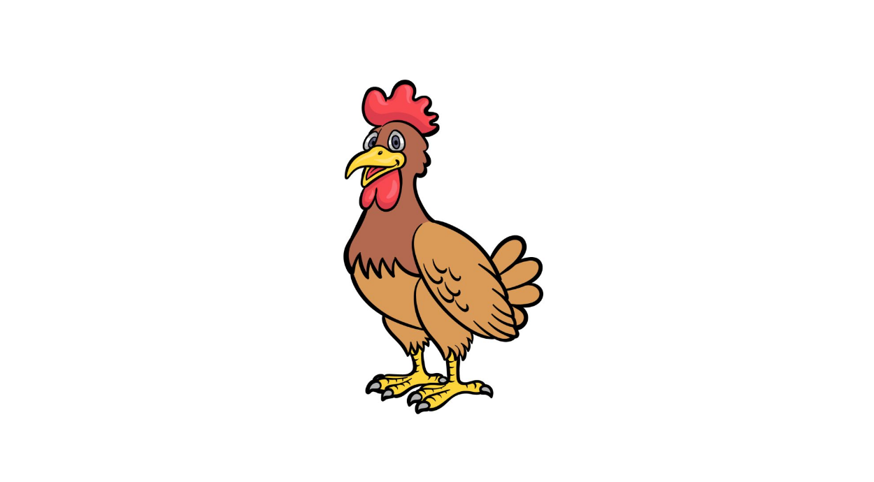 How to Draw A Cartoon Chicken Easily